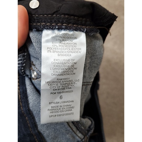 Wit & Wisdom Jeans Womens 8 Blue Skinny Ankle Jegging Dark Wash Stretch - Picture 6 of 7